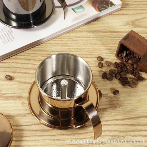 Vietnam Stainless Steel Single Cup Drip Coffee Filter